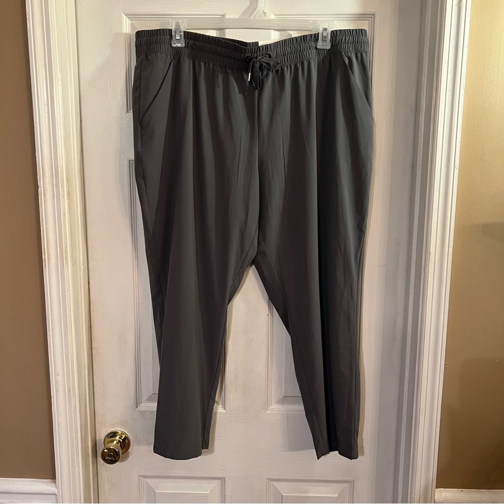 Xersion XXL Womens Plus Mid Rise Ankle Pull-On Pants